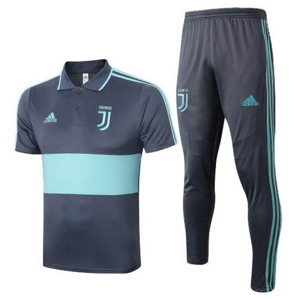 Polo Conjunto Completo Juventus 2020-21 Gris Verde